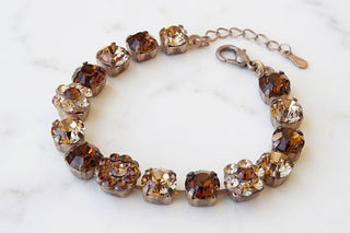 Brown gold bracelet