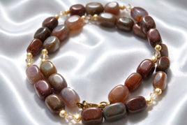 Collier en agate