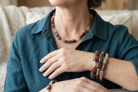 Collier en agate