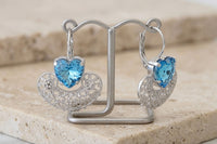 Aquamarine crystal Earrings