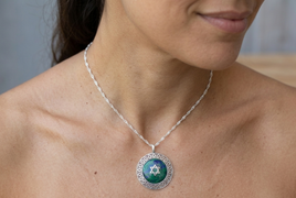 COLLIER EN PIERRE D'EILAT