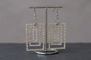 Clear Geometric Earrings