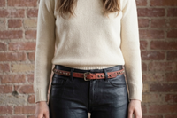 Leather belt