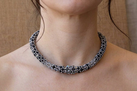 Black and gray necklace