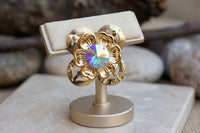 Gold Flower Brooch
