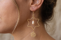 Star of David earrings
