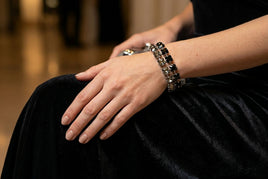 BLACK CRYSTAL BRACELET