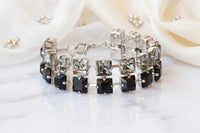 BLACK CRYSTAL BRACELET