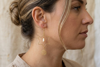 Star of David earrings