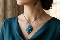 pendentif en crochet de perles