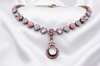 Pink purple necklace