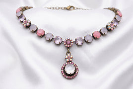 Pink purple necklace