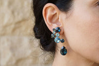 Navy blue earrings