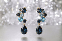 Navy blue earrings