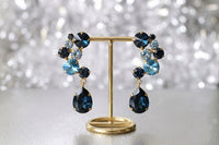 Navy blue earrings