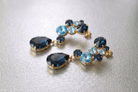 Navy blue earrings