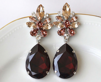 Burgundy Earring