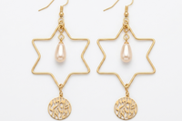 Star of David earrings