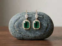 GREEN DROP EARRINGS