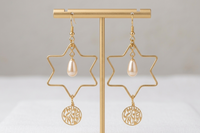 Star of David earrings