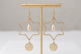 Star of David earrings
