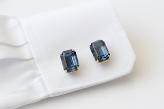 NAVY BLUE CUFFLINKS