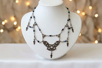 Collier plastron en argent