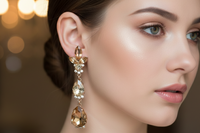 CHAMPAGNE LONG EARRINGS