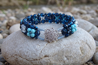 Blue Turquoise Crystal Bracelet