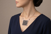 Black Crochet Necklace