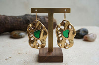 BOUCLES D'OREILLES ÉMERAUDE