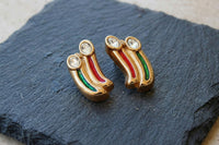 Boucles d'oreilles en émail