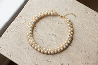 Faux pearl necklace