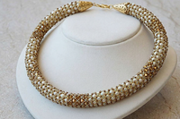 Snake Crochet Necklace