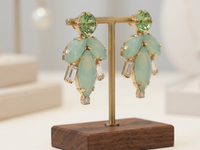 BOUCLES D'OREILLES DE MARIAGE MENTHE
