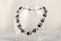 Black & Gray Halo Necklace