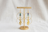 Music Note Hoop Earrings