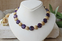Amethyst Gold Necklace