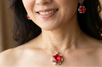 RUBY RED NECKLACE