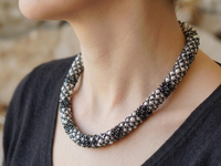 Black and white necklace