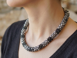 Black and white necklace