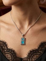 Kabbalah Mezuza Opal Necklace