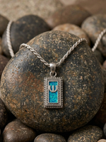 Kabbalah Mezuza Opal Necklace