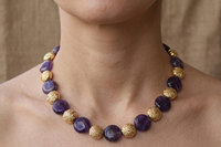 Amethyst Gold Necklace