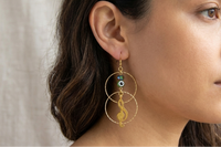 Music Note Hoop Earrings