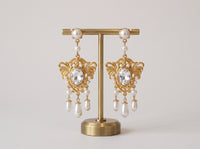Boucles d'oreilles chandelier pour mariée