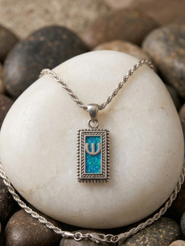 Kabbalah Mezuza Opal Necklace