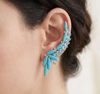 Turquoise EAR CLIMBERS