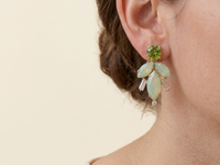 BOUCLES D'OREILLES DE MARIAGE MENTHE