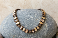 Brown statement necklace